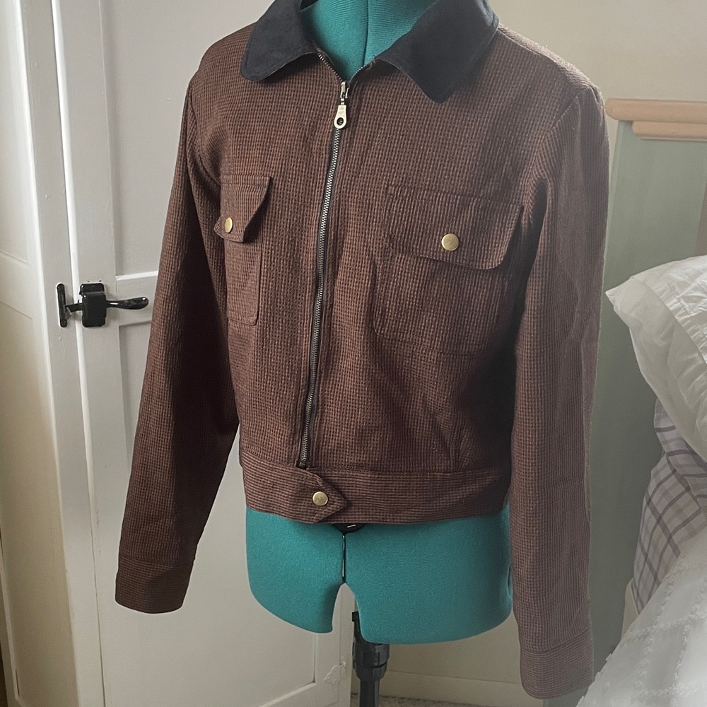 Bomber Jacket with Collar